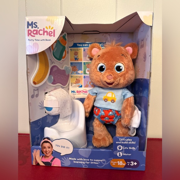 Gund Other - Ms Rachel Potty Time with Bean Bear Plush Toy NEW